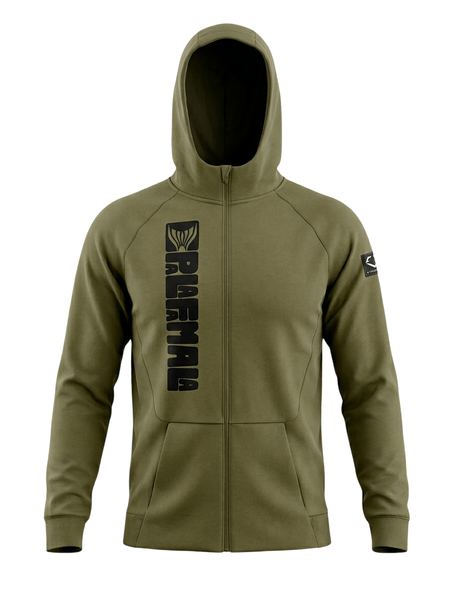 Performance French Terry Hoodie – Olive Green
