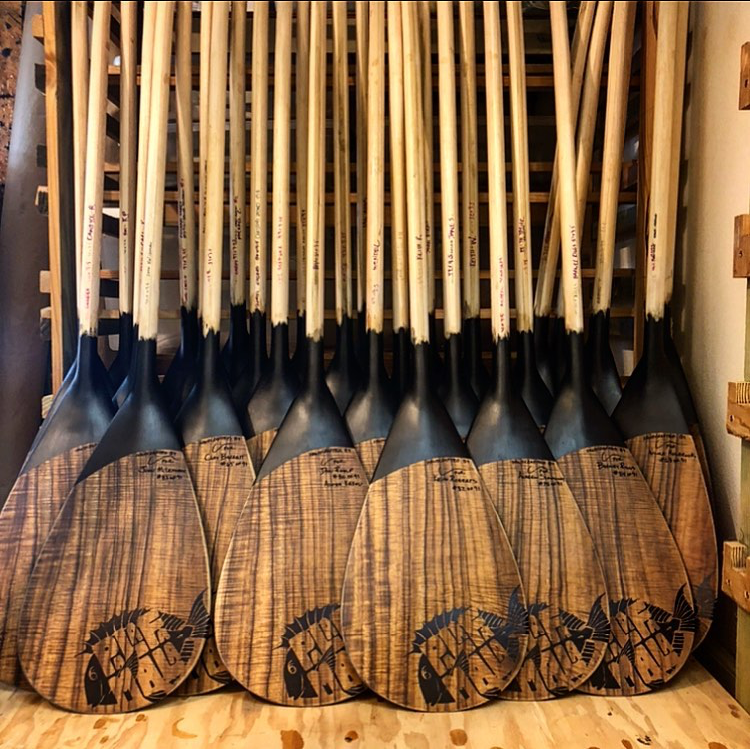 Mango Wood Outrigger Paddles