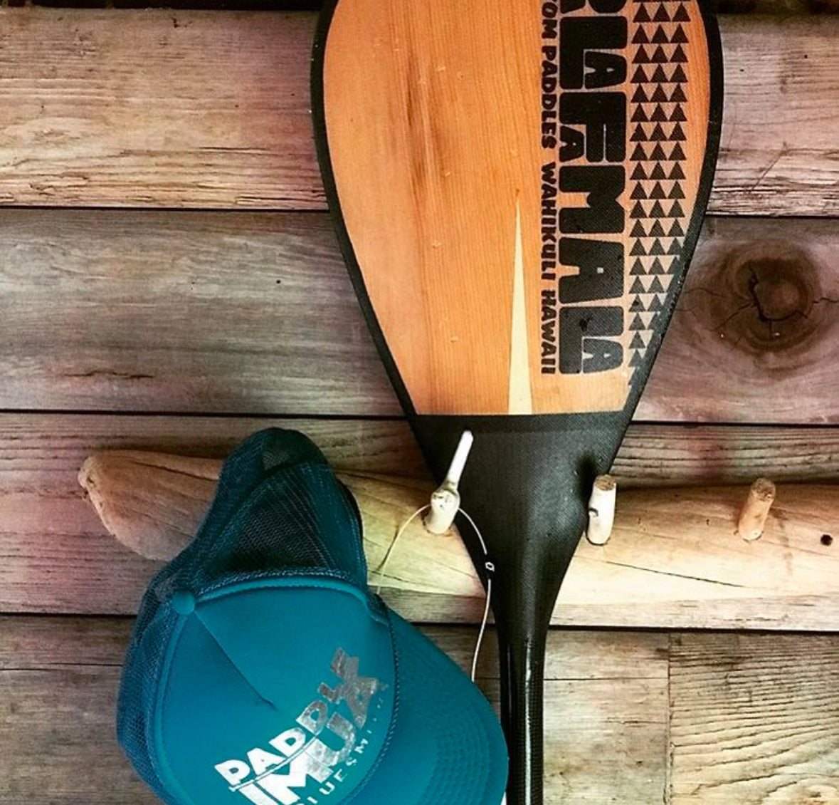 Cedar face Palafamala outrigger paddle